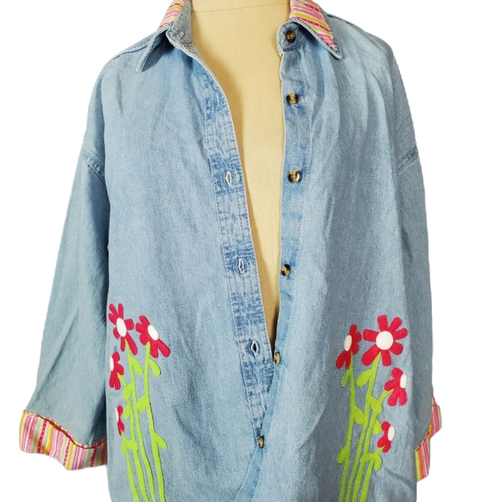 Y2k Denim Top
